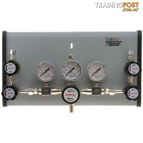Gentec Twin Inlet Supply Panel 6.0 Purity Chrome Plated In: 28,000kPa Out:...