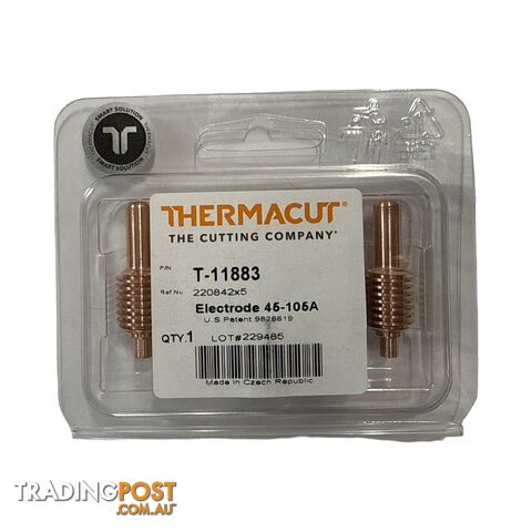 220842 Electrode For Hand & Machine Torch 45/65/85/105 (Pk:5) T-11883