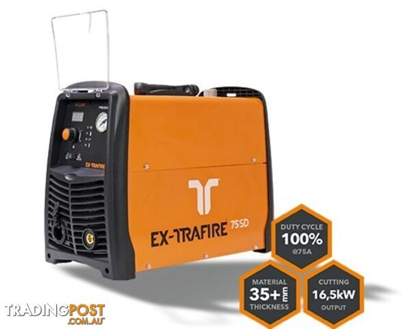 Plasma Cutter 75SD With 15 Metres Hand Torch Ex-Trafire EX75SD-H15M