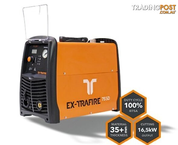 Plasma Cutter 75SD With 8 Metres Hand Torch Ex-Trafire EX75SD-H8M
