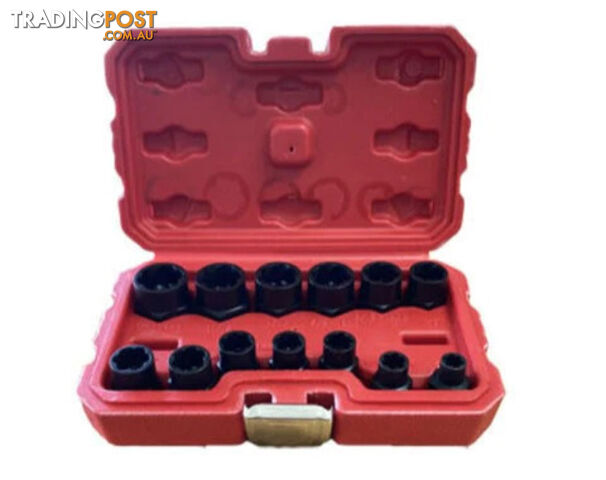 13 Pieces Damaged Nut/Bolt Extractor Set MAKO TOOLS TOS-013
