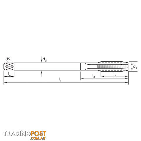 Tap T107 M 20x2.5 6G GUN N DIN376 B HSSE Sutton Tools T1072000 - photo 2 of 2