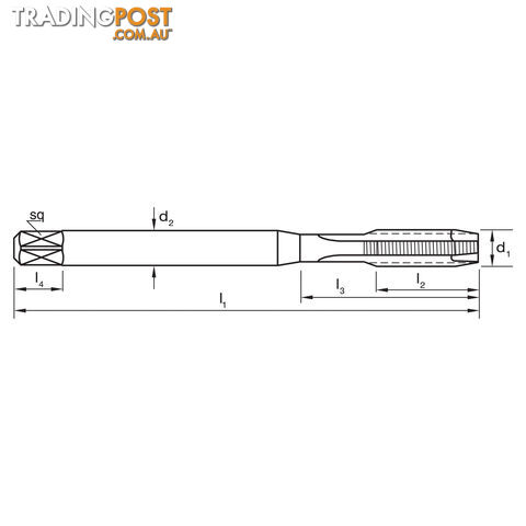 Tap T164 UNC 3-48 2B Gun N Din2184-1 B HSSE Sutton Tools T1640251 - photo 2 of 2