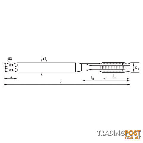 Tap T166 UNC 5-40 2B Gun N Din2184-1 B HSSE Blu Sutton Tools T1660318 - photo 2 of 2