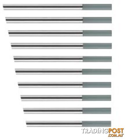 1.6mm 2% Ceriated Tig Tungsten Electrode Pack 10