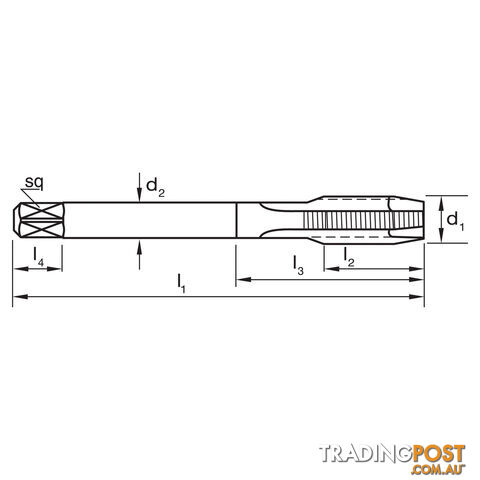 Tap T282 G 1/2-14 (BSPF) Spiral R40 N Din5156 C HSSE Blu Sutton Tools T2822096 - photo 2 of 2