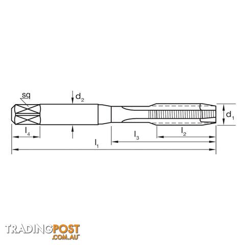 Tap T423 UNC 6-32 2B Gun N ISO529 Inter HSSE Blu Sutton Tools T4230351 - photo 2 of 2