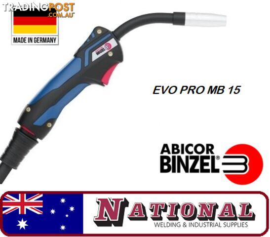 Binzel MB15 EVO Pro MIG Welding Torch 3 Meters 002.0712.1