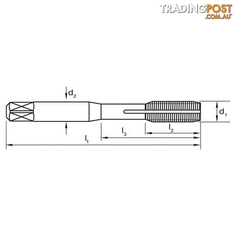 TAP T515 M 5x0.8 GH6 B FORMING JIS HSSE TiN Sutton Tools T5150500 - photo 2 of 2