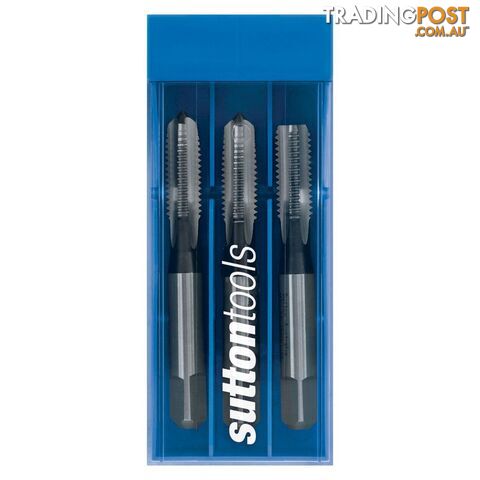 Tap T903 UNC 3/8-16 Set 3 Pce Straight ISO529 HSS Sutton Tools T9030953