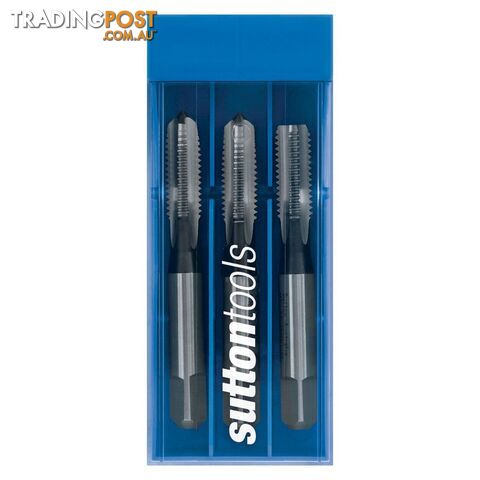 Tap T905 BSW 7/32-24 Set 3 Pce Straight ISO529 HSS Sutton Tools T9050556