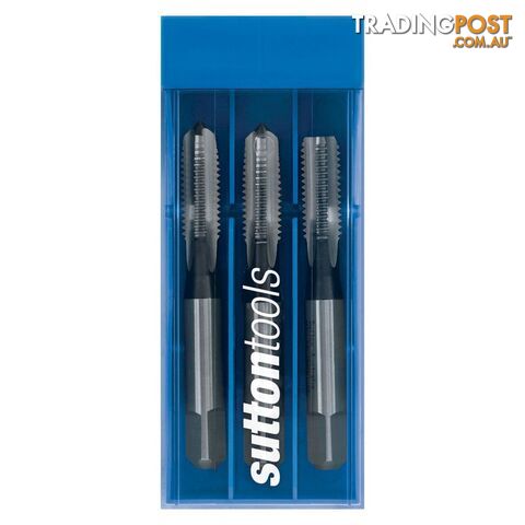 Tap T906 BSF 3/8-20 Set 3 Pce Straight ISO529 HSS Sutton Tools T9060953