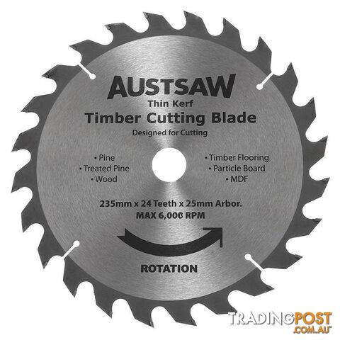 Thin Kerf Timber Blade Austsaw TBP2352520