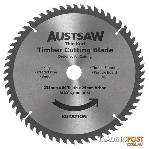 Thin Kerf Timber Blade Austsaw TBP2352560