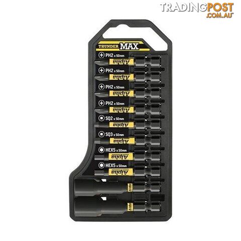 ThynderMax 10 Piece Impact Driver Set Alpha TBS10TM
