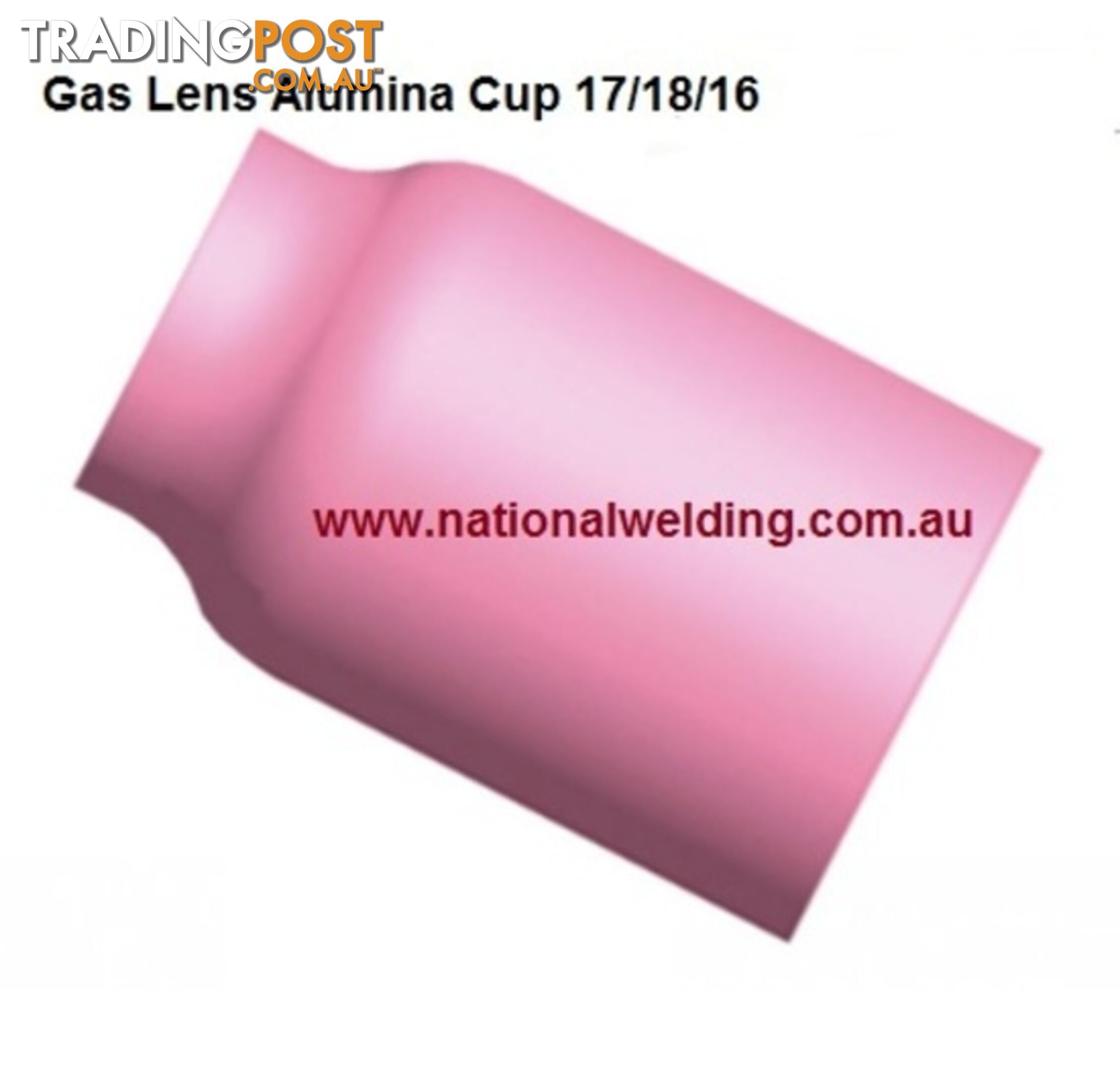 Gas Lens Alumina Cup Size 5 (8.0mm) Suits 17/18/26 Torch 54N17 Pkt : 2