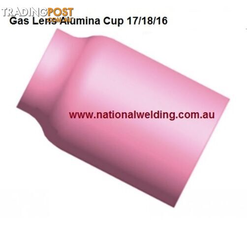 Gas Lens Alumina Cup Size 5 (8.0mm) Suits 17/18/26 Torch 54N17 Pkt : 2