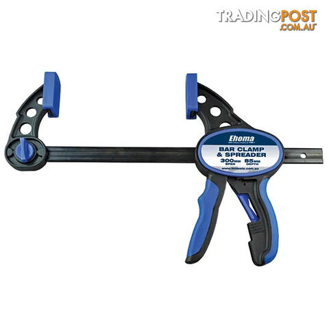 One Hand Bar Clamp & Spreader Plastic With Rubber Grip