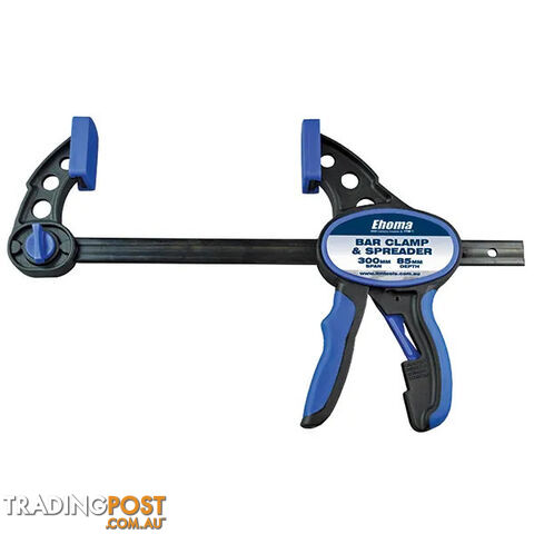 One Hand Bar Clamp & Spreader Plastic With Rubber Grip