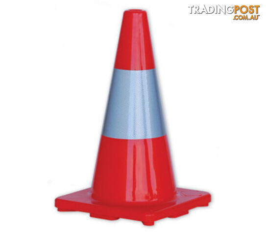 PRO Orange Hi-Vis Traffic Cones With Reflective Band - 450mm Height