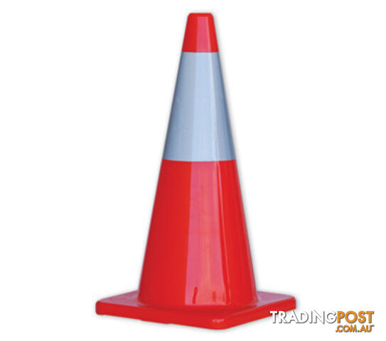 PRO Orange Hi-Vis Traffic Cones With Reflective Band - 700mm Height