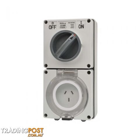 Combination Switched Socket 3 Pin Single Phase 15Amp 250V TCO315