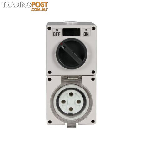 Power Outlet 32A 4 Round Pin 500V Wall mount TCO432