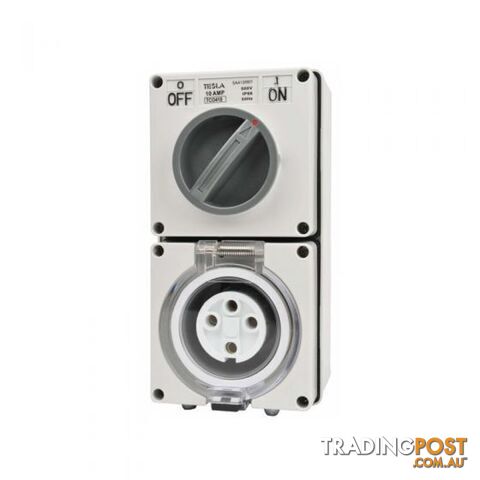 Power Outlet 32A 4 Round Pin 500V Wall mount TCO432 - photo 2 of 2