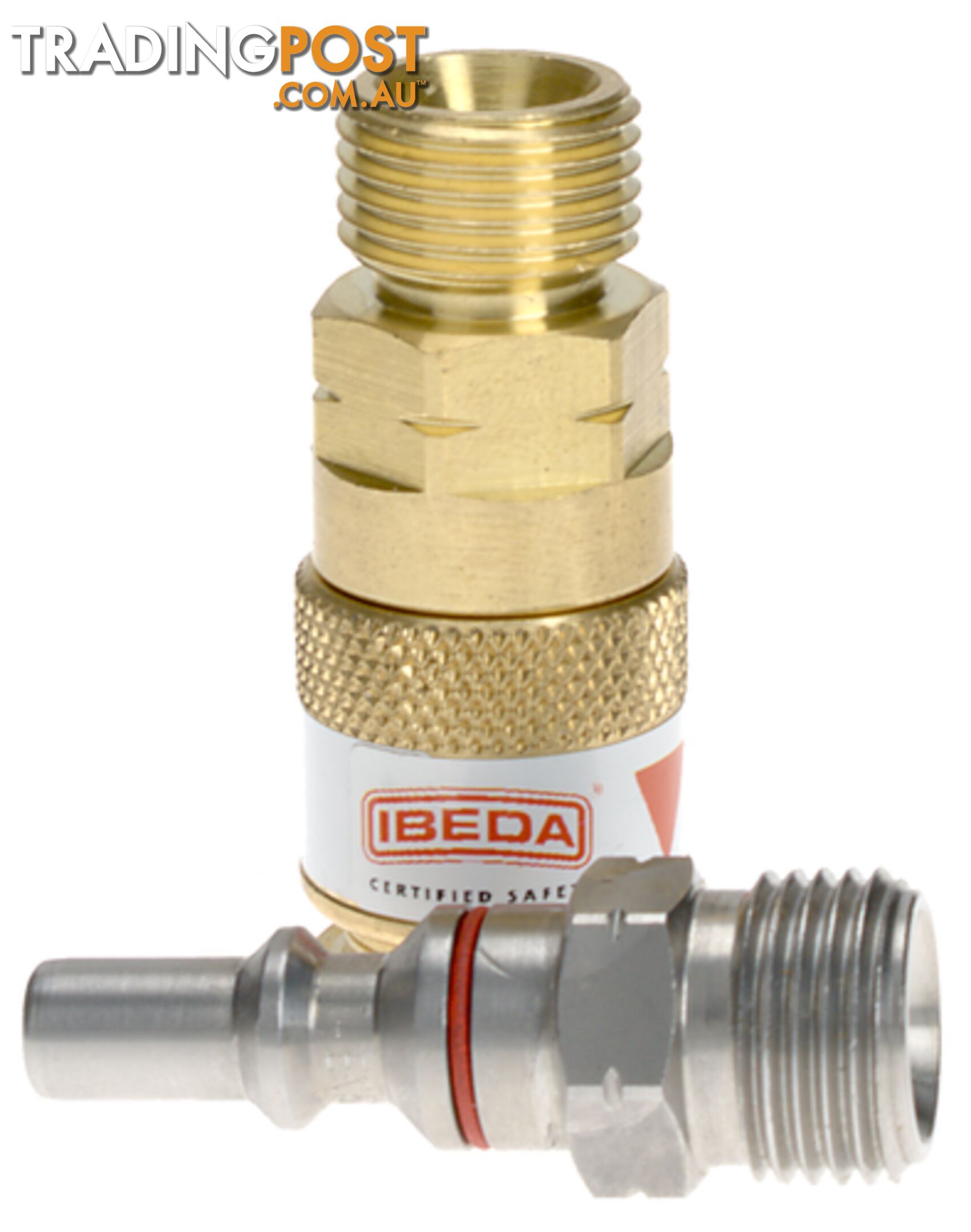 Quick Action Coupler Fuel Gas EN561 Torch End 5/8 UNF M With 5/8 UNF M Pin