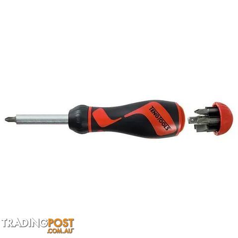 Megadr. Ratchet Bits Screwdriver 8-Piece Teng Tools TE-MDR908