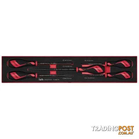 Power Thru Screwdriver Set 5-Piece TEX-Tray Teng Tools TE-TEXMDTN