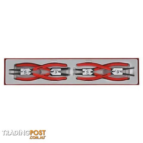 MB 9 Snap-Ring (Circlip) Plier Set 4-Piece TTX-Tray Teng Tools TE-TTX474-9