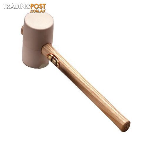 White Rubber Mallet (850G) 74mm Head Wood Hndl Thor TH954W