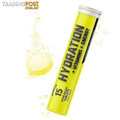 Hydration + Vitamins and Energy Effervescent Punch 15 Tabs Thorzt THEV15-PU