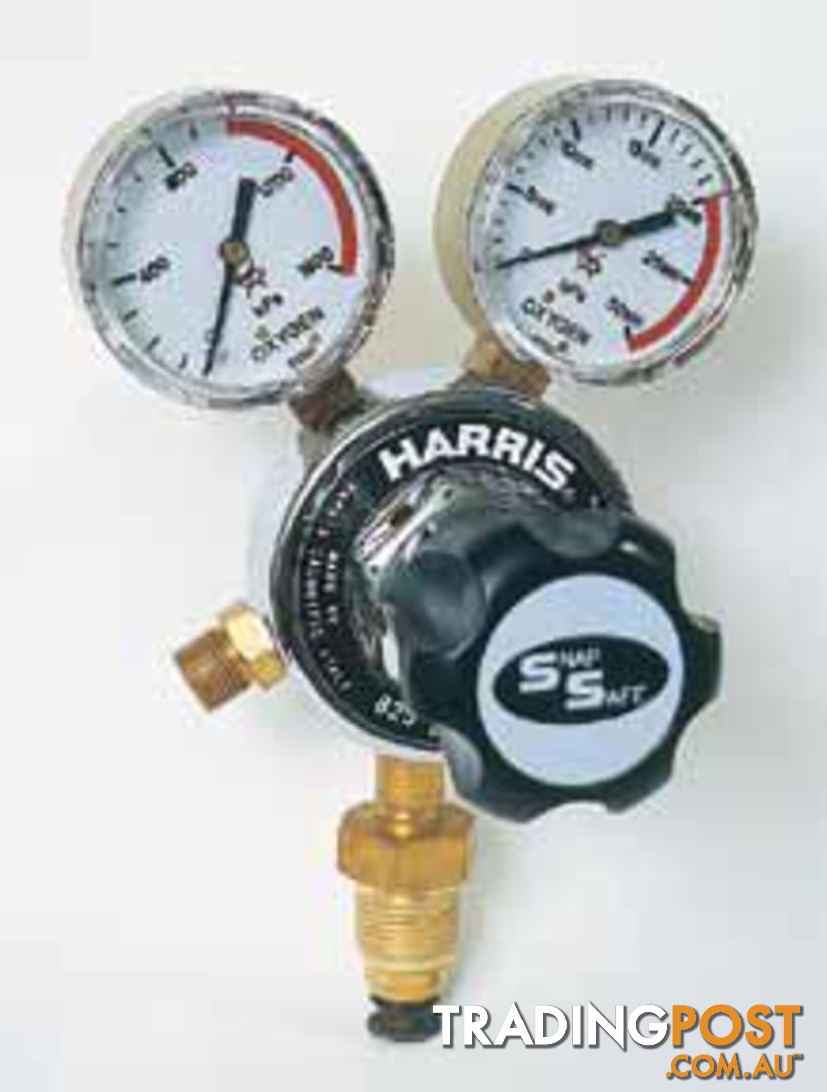 Harris Model 825 Propane Pressure reg, snap safe side Inlet, 0-400kpa