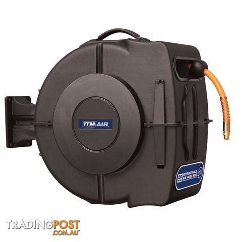 Retractable Air Hose Reel 10mm X 20 Metres Hybrid Polymer Air Hose With 1/4" Bsp...