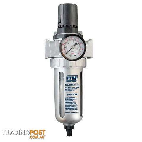 Filter Regulator Heavy Duty Auto Drain 1/2" ITM TM340-014