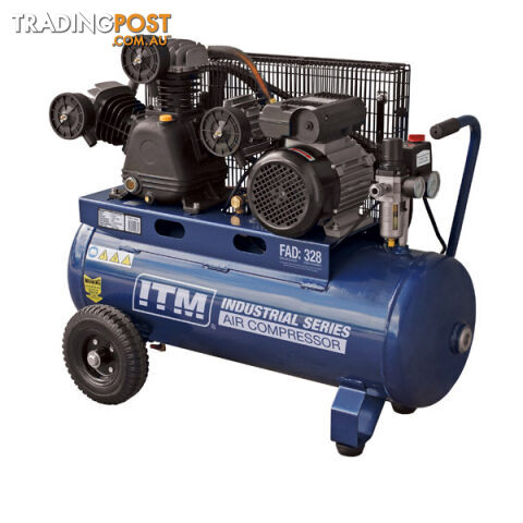Air Compressor Belt Drive 3 HP 60 Litres ITM TM351-30060