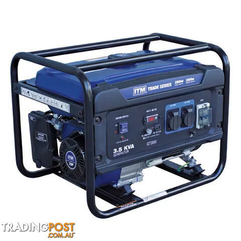 3.5kva Generator Petrol 2800 Watt Peak Recoil Start ITM TM510-2800