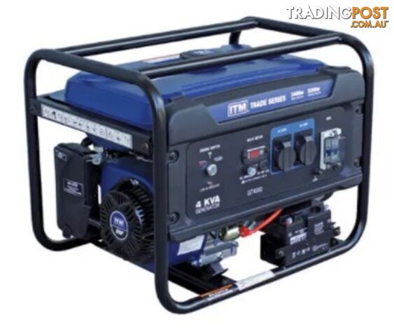 4kva Generator Petrol 3400 Watt Peak Electric Start ITM TM510-3400