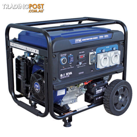 Construction Series Petrol Generator 8.1KVA 6500W ITM TM520-6500