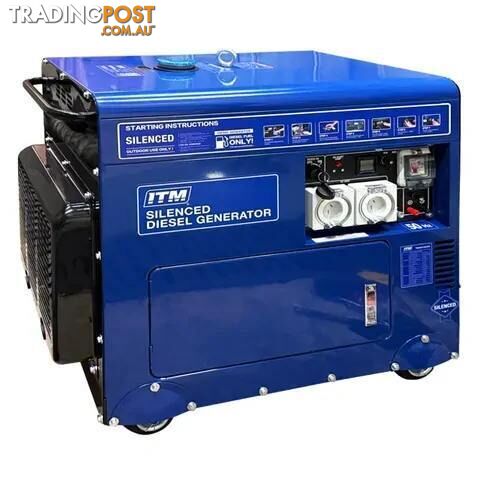 Diesel Generator Silent Cabinet 6500W Peak Electric Start ITM TM524-6500S