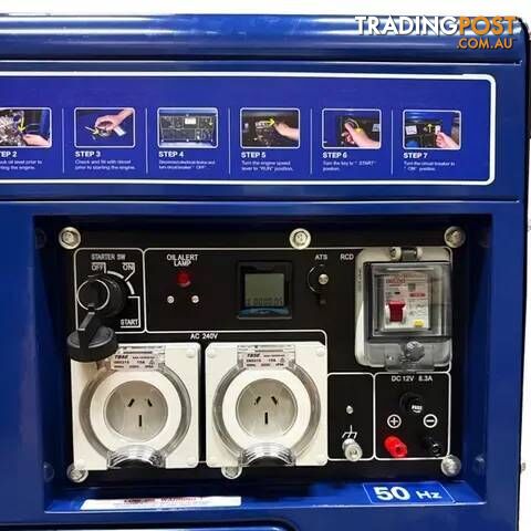 Diesel Generator Silent Cabinet 6500W Peak Electric Start ITM TM524-6500S - photo 2 of 2