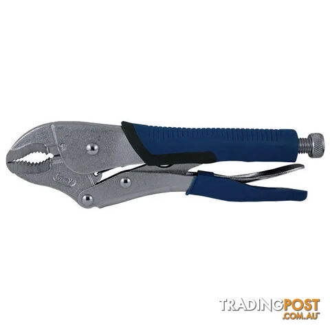 Locking Plier Curved Jaw With TPR Rubber Grip 250mm ITM TM603-203