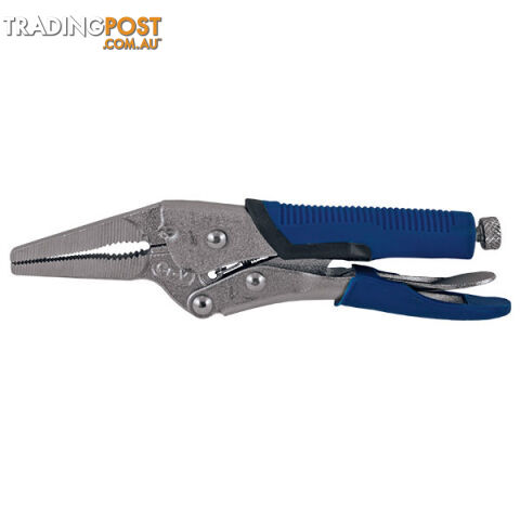 Locking Pliers Long Nose 165mm With TPR Rubber Grip 165mm ITM TM603-402