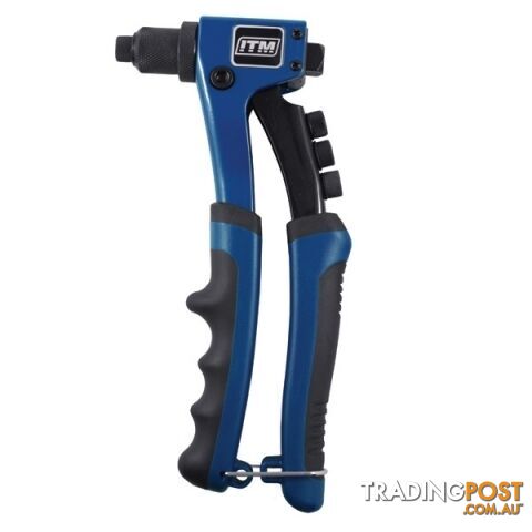 Riveter Hand Professional Die Cast Aluminium 3 Jaw 2.4 - 4.8mm Nozzle ITM...