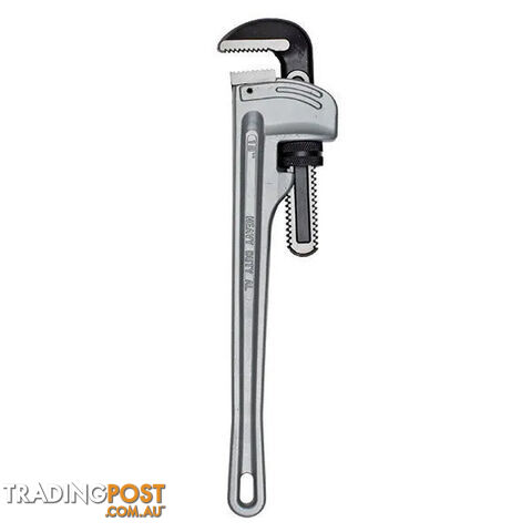 Pipe Wrench Heavy Duty Cast Aluminium 18" (450mm), Jaw Width 60mm ITM...