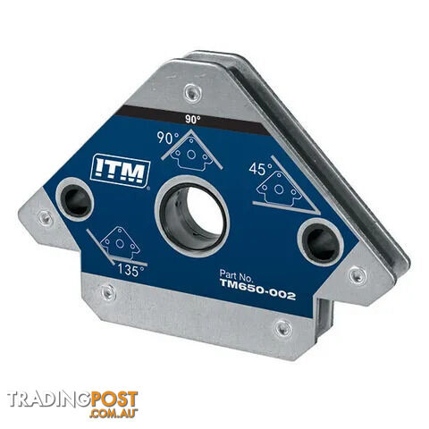 Multi-Angle Welding Magnet 25KGS Force, 90MM, 45°,90° & 135° ITM TM650-002