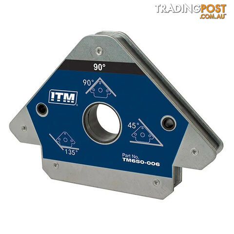 Multi-Angle Welding Magnet 75Kgs Force 145mm 45°,90° & 135° ITM TM650-006