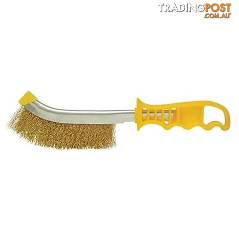 Plastic Handle Scratch Brush Brass Wire ITM TM7040-003
